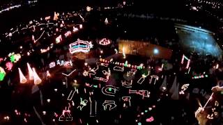 preview picture of video 'Lakemont Holiday Lights on the Lake (Aerial) - Lakemont Park - Altoona, PA'