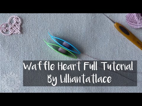 Tatting Tutorial for “Tiny Frozen Water Snowflake ” without bead designed by LillianTatLace