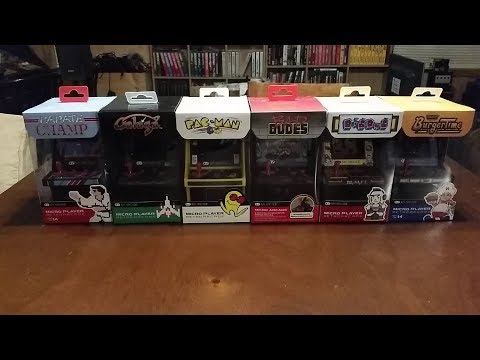 My Arcade Micro Player Retro Arcade pt.1 - Karate Champ & Galaga unboxing & game play