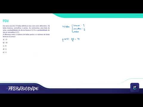 Probabilidade - Resolução Exercício 3/30 - (FGV)