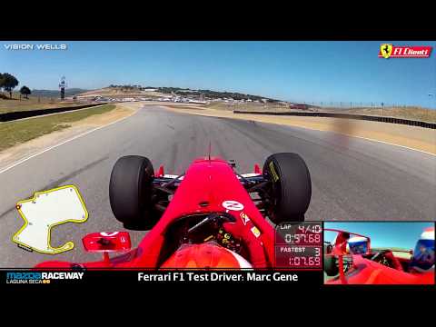 Ferrari Racing Days Laguna Seca - F1 Test Driver: Marc Gene - FULL Session Video