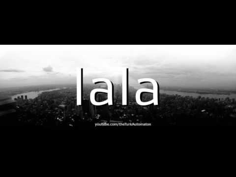 How to Pronounce lala in German