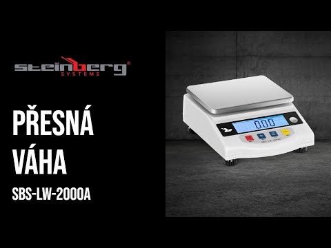 video - Přesná váha - 2000 g / 0,05 g - LCD