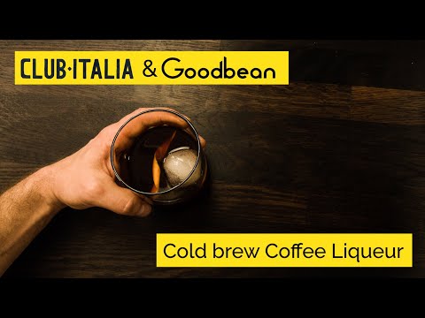 Cold brew Coffee Liqueur. Club Italia & Goodbean.Coffee