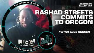 Rashad Streets announces his commitment to the Oregon Ducks 🦆 | The Pat McAfee Show