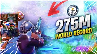 World record bourlingueur *275m* sur fortnite ft skyrroz 