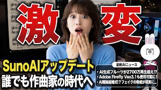 【衝撃AIニュース】Sora終了の裏で何が起きているのか？Suno進化×AIフルーツ大バズと偽結婚写真の闇