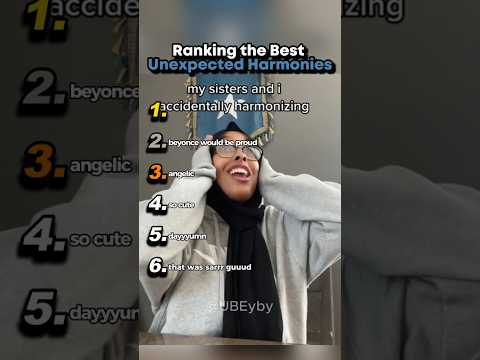 Ranking the Best Unexpected Harmonies #shorts