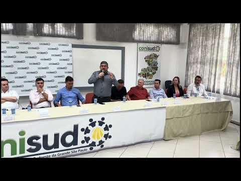 PREFEITO DE JUQUITIBA WILLIAM SOARES COM A PALAVRA NO CONISUD