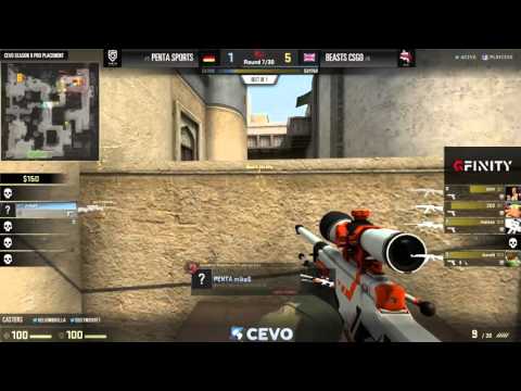PENTA Sports vs BEASTS CSGO - CEVO/GFINITY - S9 Placement