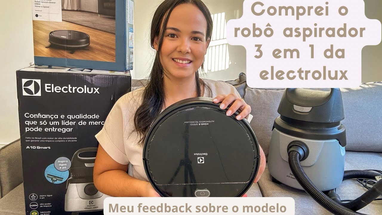 Comprei o robô aspirador 3 em 1 da Electrolux, e meu feedback sobre o uso.#electrolux #roboaspirador