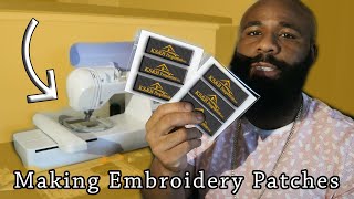 How To Embroider 🧵: Making Name Badges/Patches | Brother PE770 Embroidery Machine