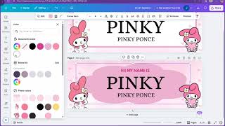 Create nametag for your kids in Canva