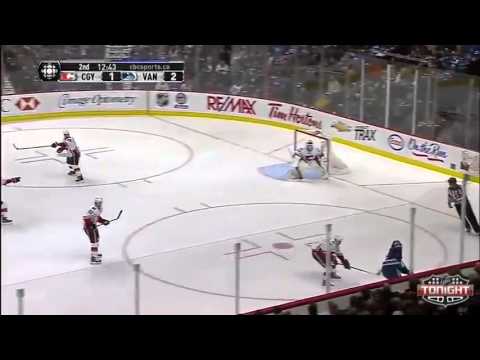 Canucks vs Flames Highlights 4/6/13