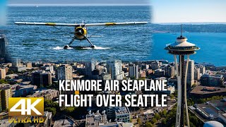 Flying in a Kenmore Air Seaplane Over Downtown Seattle