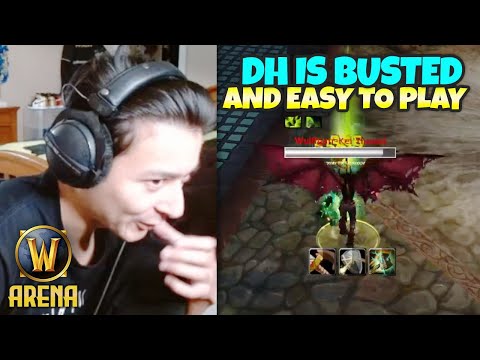 Flying Around the Map Like a DH GOD! - SO BUSTED | Pikaboo WoW Arena