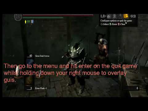 how to duplicate items with only mouse and keyboard in dark souls prepare to die edition