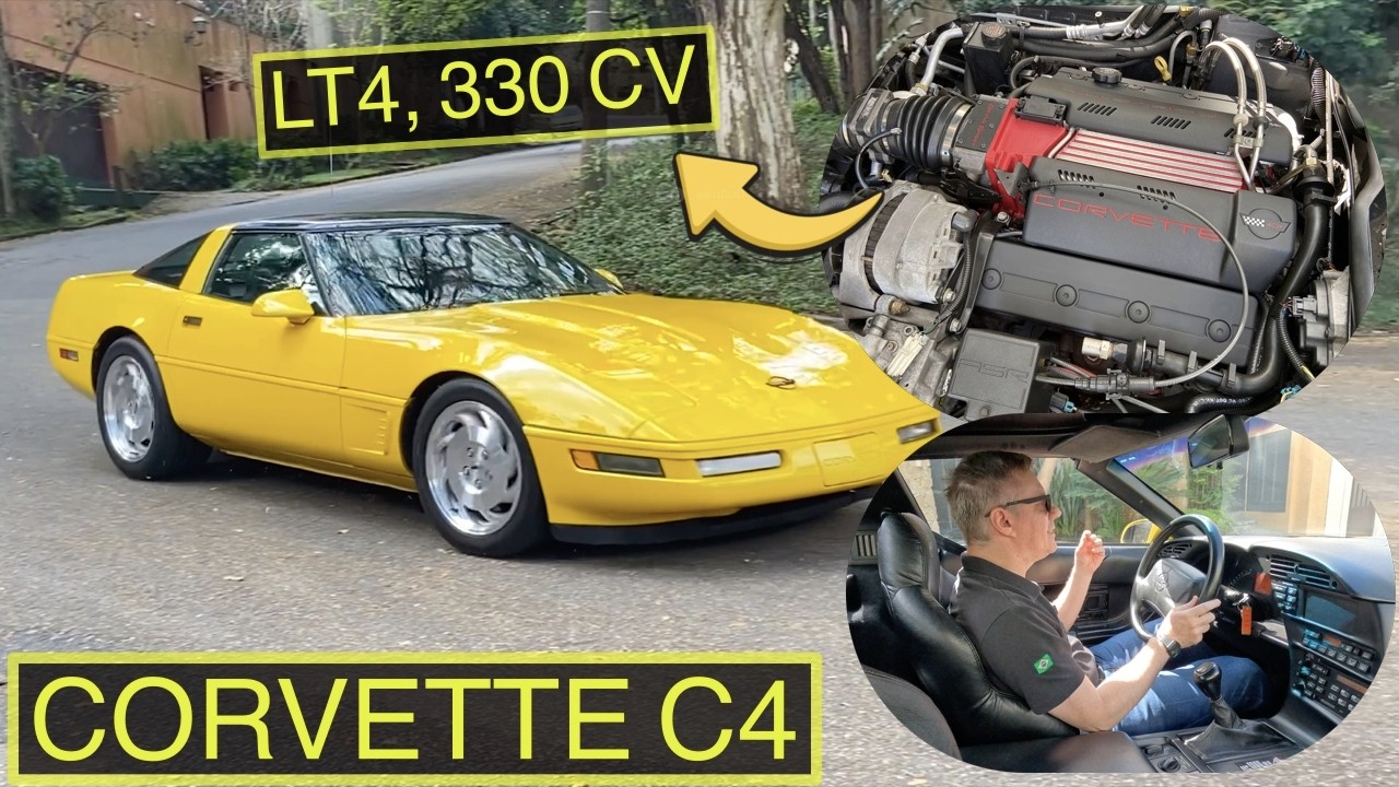 CORVETTE C4: exemplar de 1996 traz o motor LT4 com 330 cv e câmbio manual