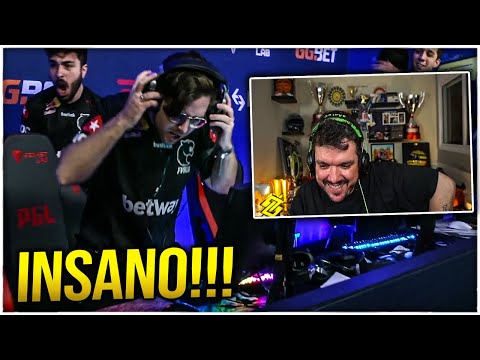 GAULES REAGE A NARRAÇÃO INSANA DO ÚLTIMO ROUND DA FURIA VS ENTROPIQ!