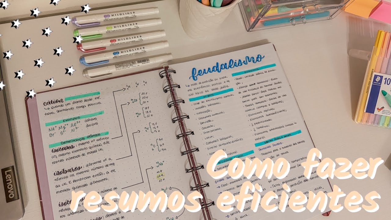 COMO FAZER RESUMOS EFICIENTES ✨