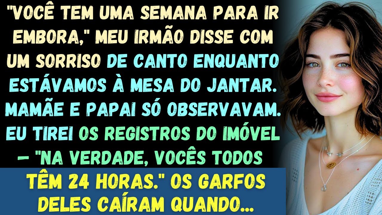 At Christmas dinner, my sister said, "It's time for you to move out" — so I showed her the deed