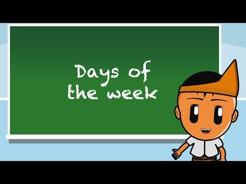 Learn Indonesian - Lesson 5 - Days of the week
