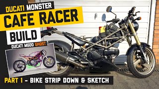 Download lagu Ducati Monster Cafe Racer Part 1 - Bike Strip down and design sketch mp3