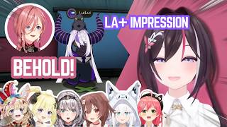 AZKi Can't Stop LAUGHING When Lui Did Laplus IMPRESSION!! | Holoilve Clip