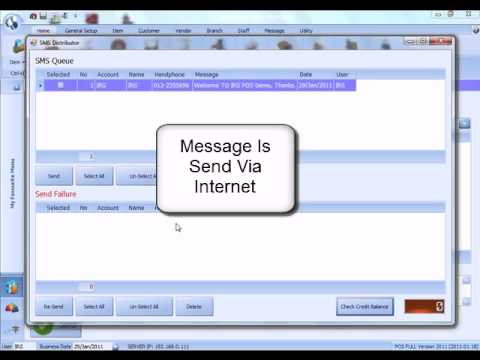 F & B - Send SMS & Email