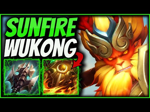 CRAZY TANKY WUKONG BUILD! | Sunfire Wukong BURNS your enemies - League of Legends Wukong Jungle