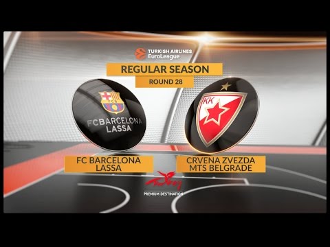 EuroLeague Highlights RS Round 28: FC Barcelona Lassa 67-54 Crvena Zvezda mts Belgrade