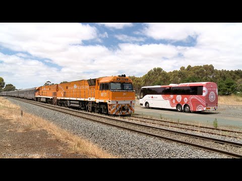 2TA8 Great Southern Passenger Train Arrives At Inverleigh (22/12/2021) - PoathTV Australian Railways