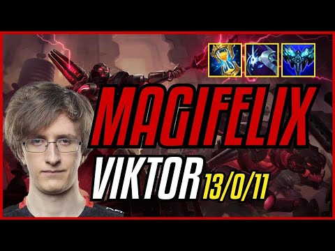 MAGIFELIX - VIKTOR vs TRISTANA MID - EUW CHALLENGER - PATCH 11.9 QUADRAKILL