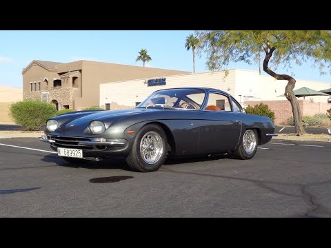 Thumbnail for 1965 Lamborghini 350 GT Grand Tourer in Gray & V12 Engine Sound - My Car Story with Lou Costabile by Lamborghini 350 GT