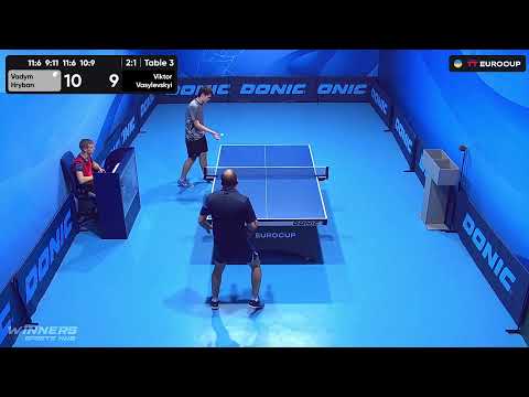 13:15 Vadym Hryban - Viktor Vasylevskyi 29.07.2023 TT Euro.Cup Ukraine Star. TABLE 3