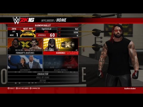 The Legacy Of Bad Attitude Bullet: Part 4 NXT Debut Part 1 (WWE 2K16 MY CAREER MODE) Season 1