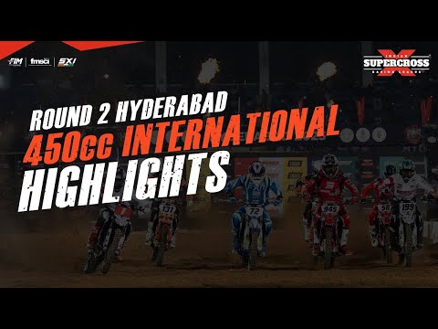 450cc International Race Highlights | Indian Supercross Racing League Season 2 | Round 2 | Hyderabad