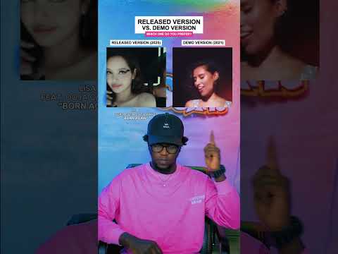 Song Released Vs. Demo Version: LISA "BORN AGAIN" feat. Doja Cat & RAYE #shorts #music #kpop
