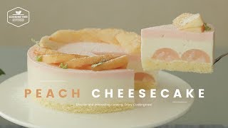 ღ복숭아 치즈케이크 만들기ღ : Peach cheesecake Recipe - Cooking tree 쿠킹트리*Cooking ASMR