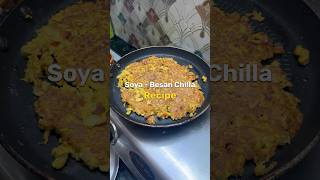 Day 174 | High Protein Soya Besan Chilla Recipe | Soya Chilla | Soya Chunks Recipe | Muscle Building
