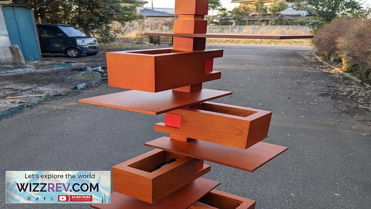 Frank Lloyd Wright Taliesin 2 Floor Light Chery Wood 152cm Retro Review