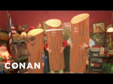 Egg Nog Camouflage Log | CONAN on TBS