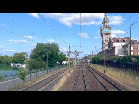 ★ 4K 🇫🇷 Paris-Est - Strasbourg cab ride [06.2023] « Ligne 1 » Führerstandsmitfahrt