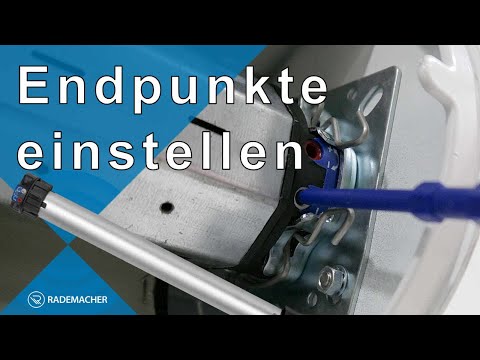 Rohrmotor Endpunkte einstellen - RolloTube Basis RTB - RADEMACHER