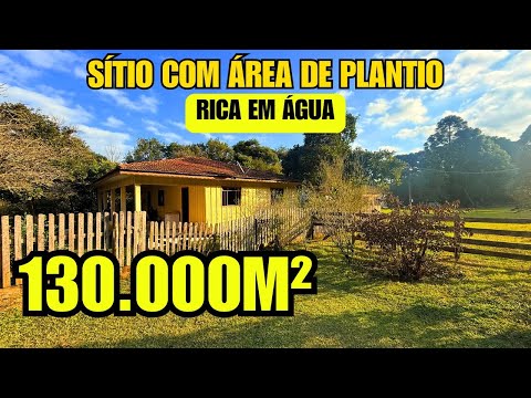 SÍTIO RICO EM ÁGUA E TERRA FÉRTIL!  5 ALQUEIRES PRONTOS PRA PLANTAR E CRIAR NO PARANÁ!
