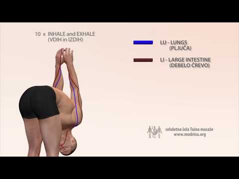 Exercise for meridians of LUNGS and LARGE INTESTINE - Vaja za odpiranje meridijana LU in LI
