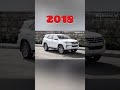 Evolution Of Toyota Fortuner Car Old Vs New Model Viral Shorts Shortsfeed Youtubeshorts Bike