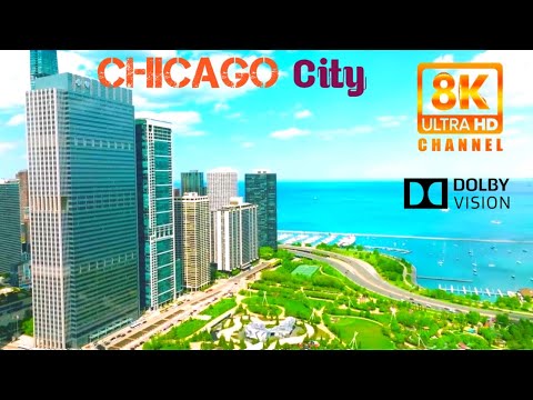 Chicago City 8k uhd video