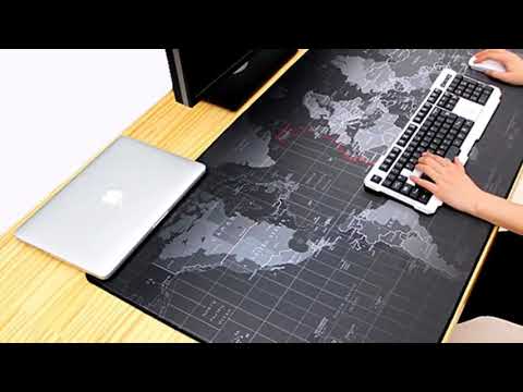 World map desk mat, rubber