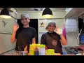 Two Beautiful Girls Selling Wrap Hotdogs Salad In Food Truck Hardworkingwoman Streetfood